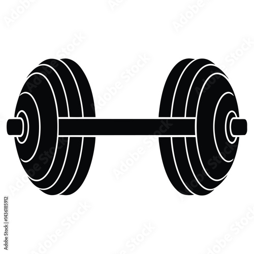 dumbbell isolated on white