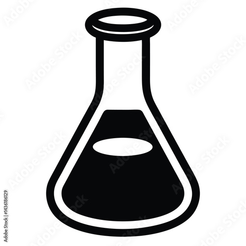 vector illustration of laboratory glassware
