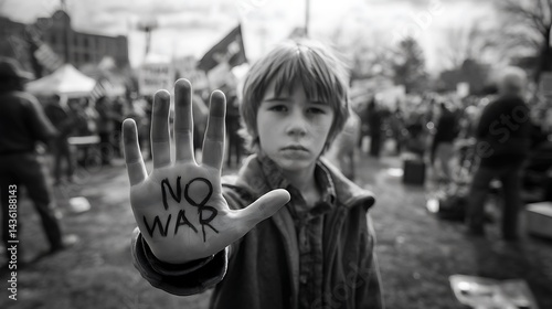 Child Protesting War (1)