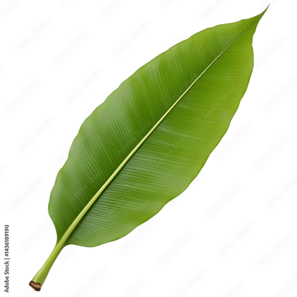Obraz premium banana leaf isolated on transparent background
