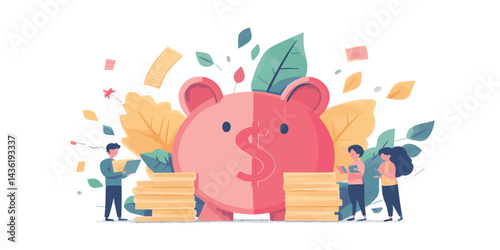 funny horse vector illustration art