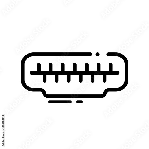 hdmi socket – vector icon