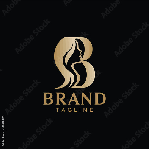 Creative B letter logo Flat Design Vector Illustration