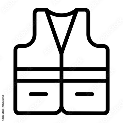 vest line icon