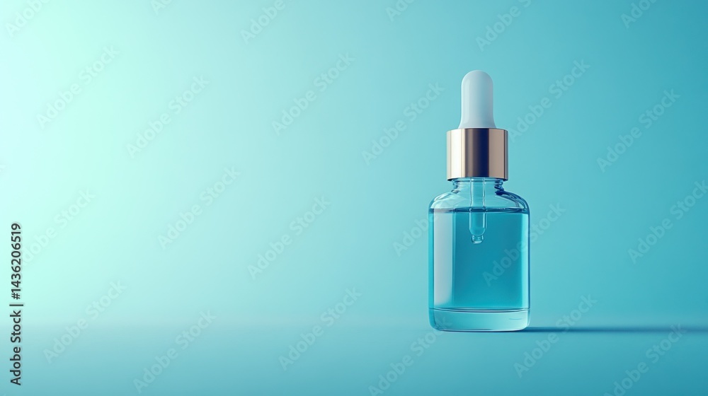 Elegant, clear serum bottle Elegant, clear serum bottle