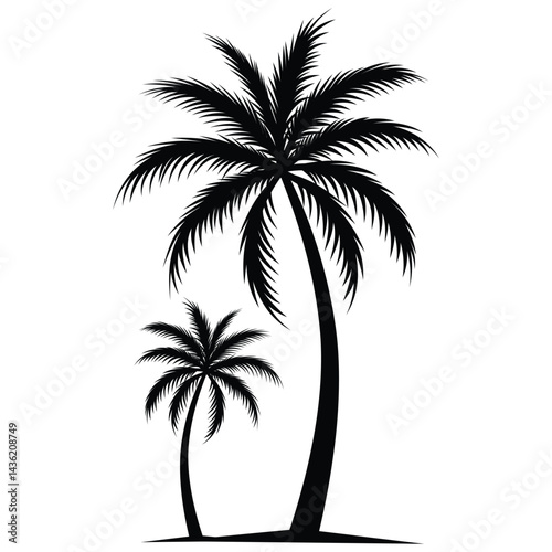 A black and white minimalist illustration of a large ocean wave in a tribal art style.