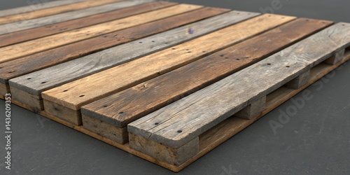 Reclaimed Wood Pallet 3D Re...