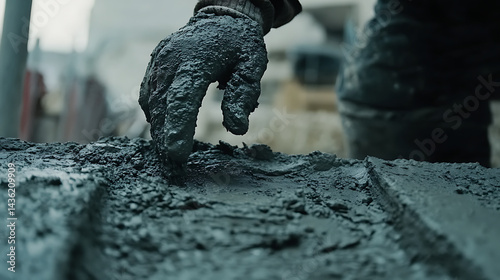 Wallpaper Mural Construction Worker Applying Cement Torontodigital.ca