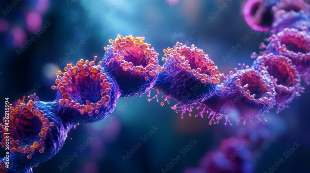 Intricate Dance of Chromosomes Captured in Vivid Detail Amidst Cellular Separation