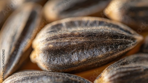 Wallpaper Mural A close-up of a single roasted sunflower seed Torontodigital.ca