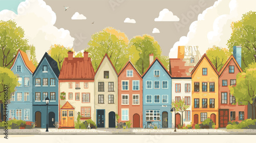 houses in the city