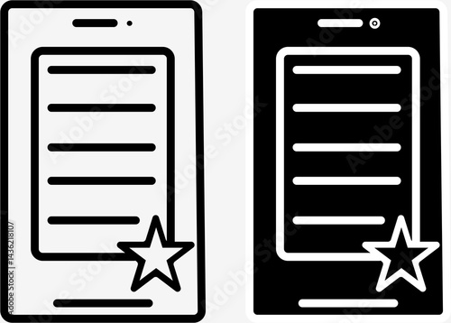 Wishlist icons vector. Wish list icon in simple outline design for shopping and etc.