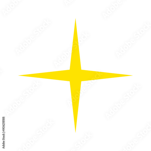 きらめきのベクターイラスト：シンプルな輝き - Sparkle Vector Illustration: Minimal Shine