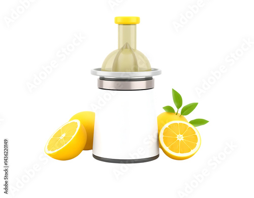 Lemon Squeezer with Lemons and Oranges