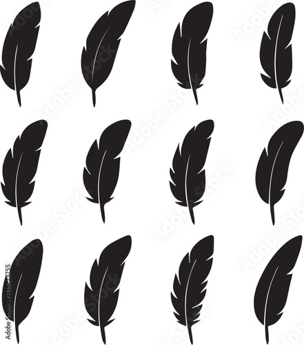 set of feathers