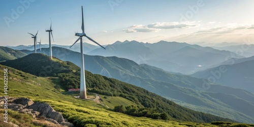 Wind Turbines on Mountain R...