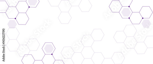 Abstract Technology hexagon background, abstract hexagon chemical pattern, for background, backdrop, science, book cover, banner