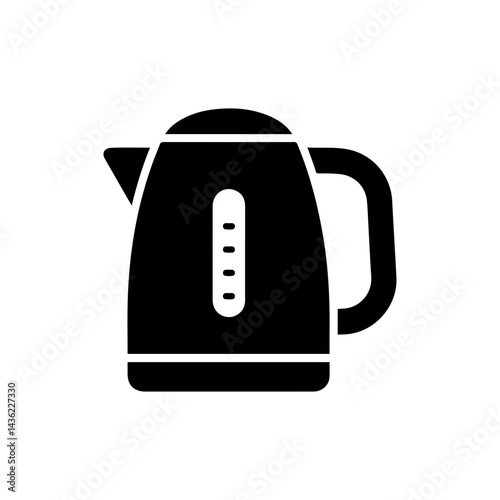 Electric Kettle with Spout and Handle Icon