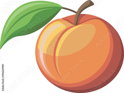 A vibrant vector art illustration of mamoncillo and nectarine fruits, showcasing colorful, detailed textures and fresh tropical appeal, perfect for designs.