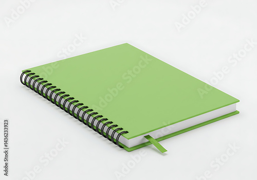 Spiral Notebook: Green Hardcover Journal for Notes and Writing