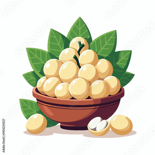 fruit, background, langsat, tropical, food, natural, healthy, ripe, fresh, sweet, delicious, agriculture, longkong, organic, tasty, closeup, thailand, nutrition, plant, diet, white, nature, juicy, iso