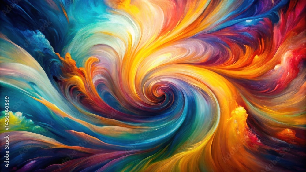 Abstract Whirlwind of Vibrant Hues A Symphony of Color and Motion in a Dynamic Spiral Composition Abstract Whirlwind of Vibrant Hues A Symphony of Color and Motion in a Dynamic Spiral Composition