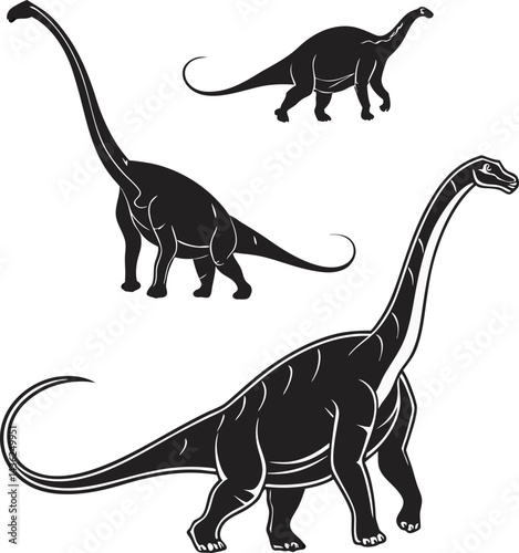 Apatosaurus Tyrannosaurus rex dinosaur vector illustration and dinosaur vector illustration and Vector apatosaurus dinosaur