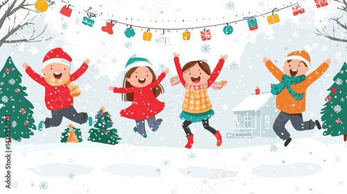girls in winter clothes