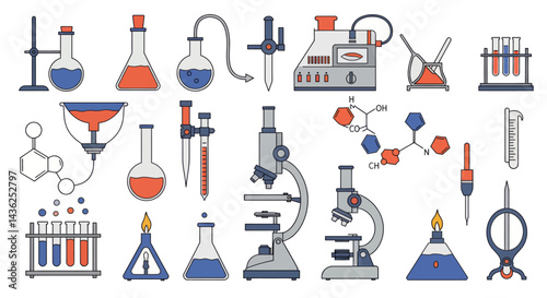 Pixel Art Illustration Of A Science Lab