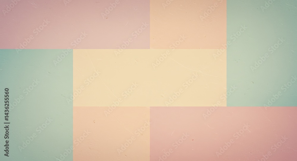 Pastel rectangles create a modern abstract background for graphics and web design projects providing a soft color palette and retro aesthetic Pastel rectangles create a modern abstract background for graphics and web design projects providing a soft color palette and retro aesthetic