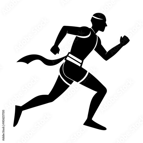 Running Belt silhouette vector