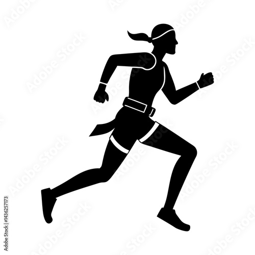 Running Belt silhouette vector