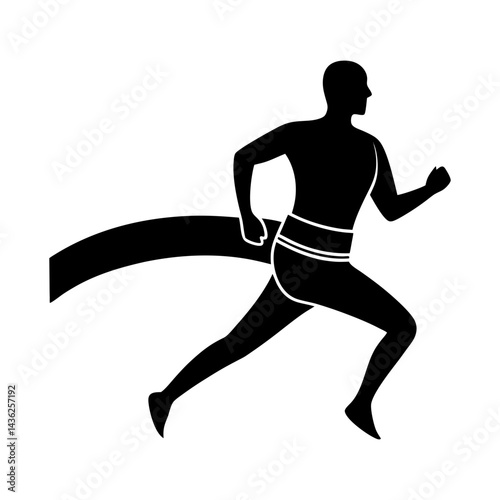 Running Belt silhouette vector