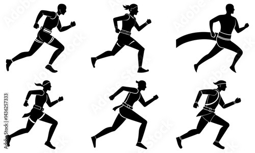 Running Belt silhouette vector