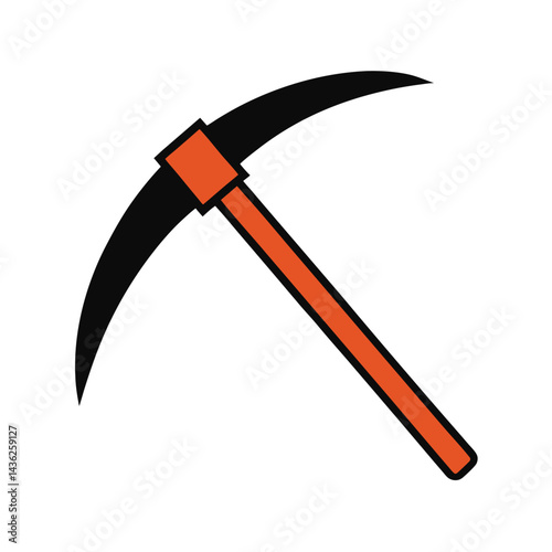 Pickaxe Mining Tool Vector Illustration Graphic