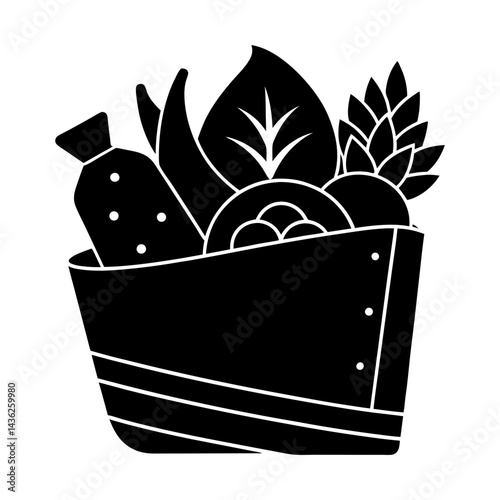 Reusable Food Wraps silhouette vector