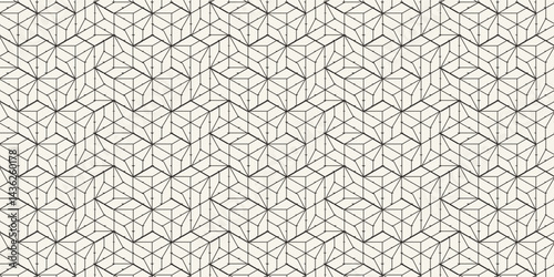 Vector seamless pattern. Modern stylish abstract texture. Repeating geometric tiles from striped elements