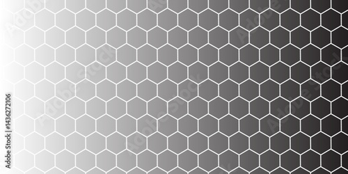 Honeycomb pattern with hexagon mesh. Texture bee comb grid. Flat vector illustration isolated on white background.