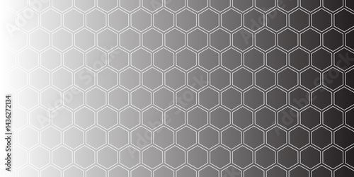 Honeycomb pattern with hexagon mesh. Texture bee comb grid. Flat vector illustration isolated on white background.