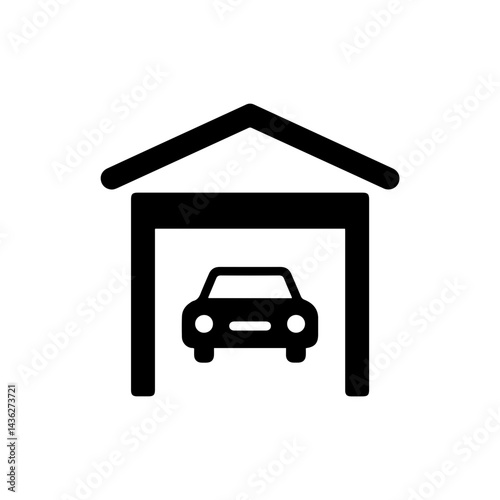 Garage with a Car Icon