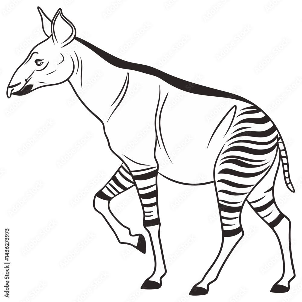 Obraz premium Various village farm animals. Domesticated cattle and domestic, birds,snake, reptile, swan, serpent,bird, tattoo, wildlife, feather,kitten, fox, kitty,rabbit, bunny, pet, donkey, pets,elephant, safari