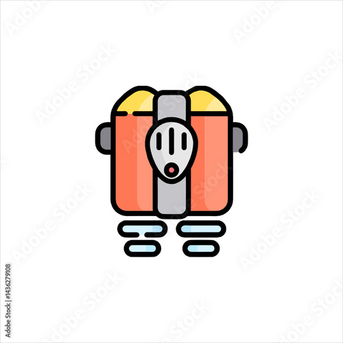 vector illustration of a red car