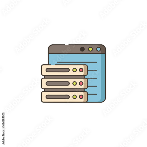 flat icon with shadow vector eps 10