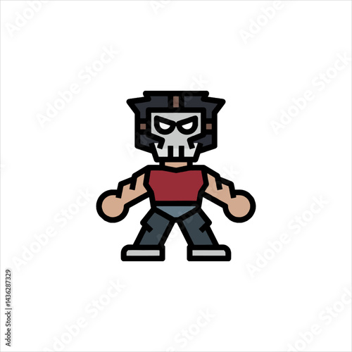 cartoon character of man