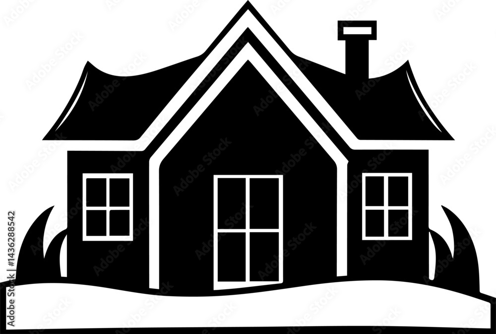 house icon silhouette vector illustration house icon silhouette vector illustration