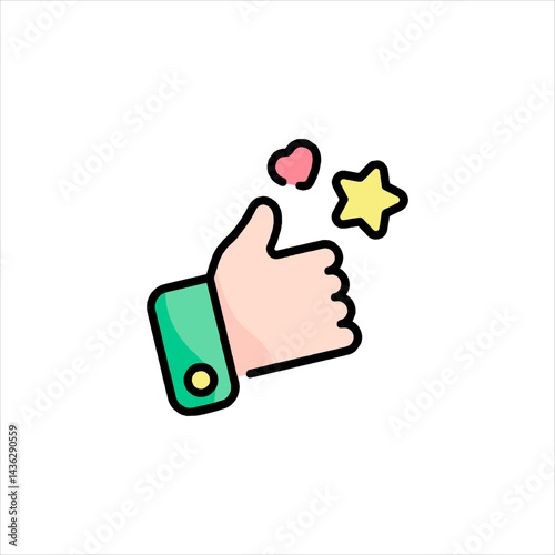 thumb up and down
