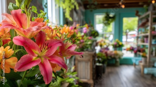 Wallpaper Mural A close-up of a local florist shop with a variety of colorful flowers Torontodigital.ca