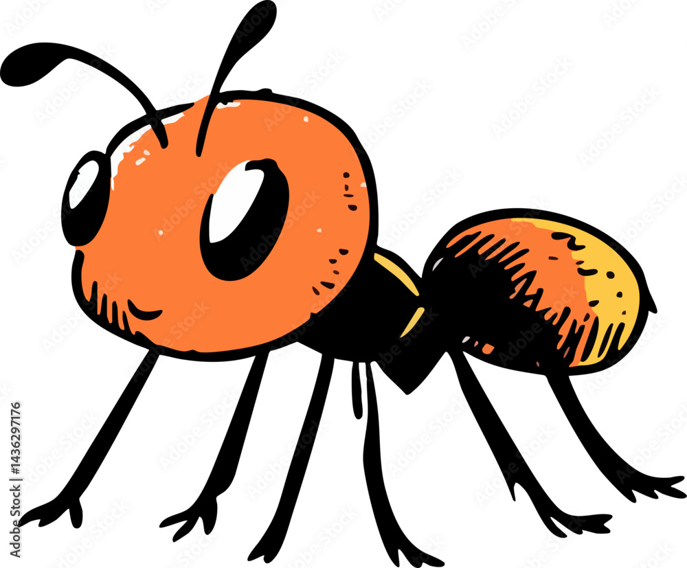 Obraz premium ant vector icon