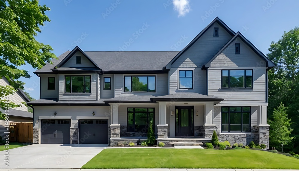 High-Quality Close-Up Image of Modern Residential Property High-Quality Close-Up Image of Modern Residential Property