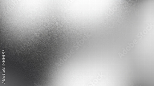 Elegant shiny silver metallic aluminum foil with smooth texture and reflective surface photo
